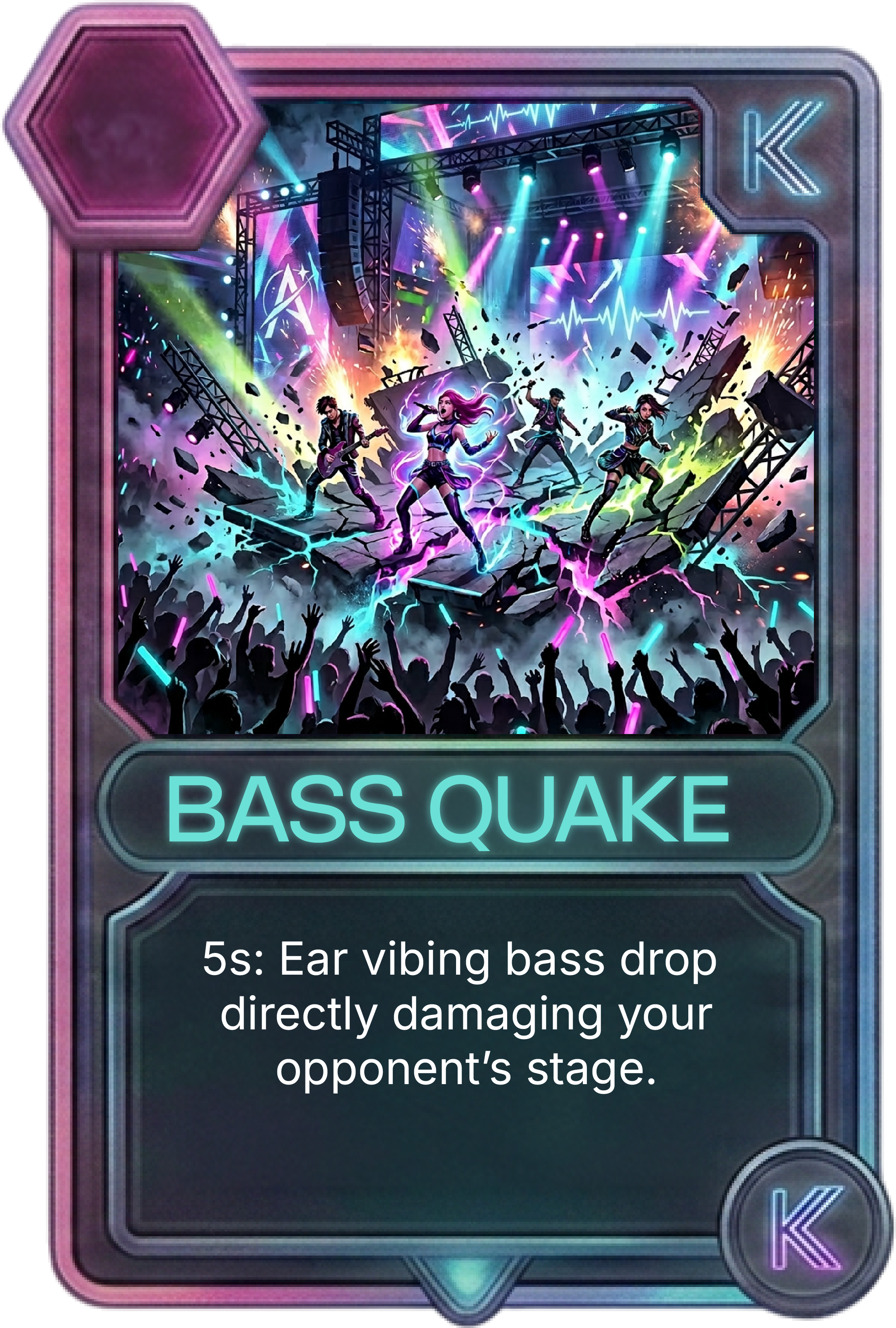 Bass Quake Powerup Card